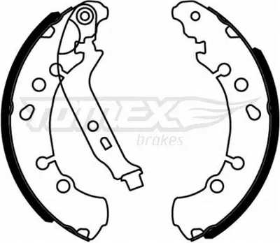 Produktbild von TOMEX brakes Bremsbackensatz Trommelbremse Hinten für TOYOTA Yaris Schrägheck (P9) 203mm TX 22-17