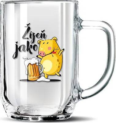 Produktbild von Nekupto Dárkový půllitr Žízeň jako prase RDH