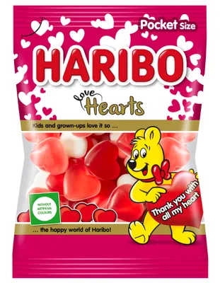 Zdjęcie produktu dla Żelki Haribo Hearts owocowe 80 g