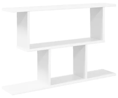 Obrázek produktu pro vidaXL Nástěnná police, bílá, 80 x 15 x 50,5 cm, materiál: dřevotříska
