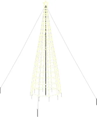 Produktbild von vidaXL LED-Weihnachtsbaum EKENAS 400 cm 800 LEDs Warmes Weiß Stahl