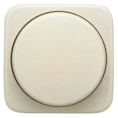 Produktbild von Busch-Jaeger Zentralscheibe, 2115-212, für Dimmer, mit Drehknopf und Glimmlampe, weiß, 1 Stk.