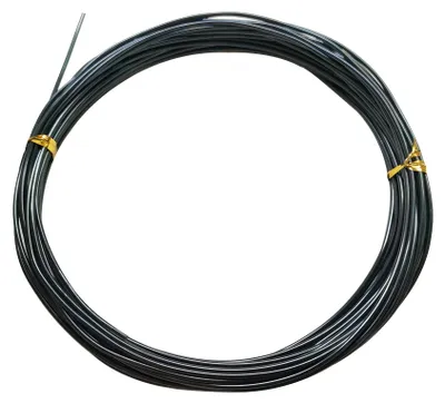 Aluminium-Basteldraht 2 mm x 10 m, schwarz, eloxiert, rund
