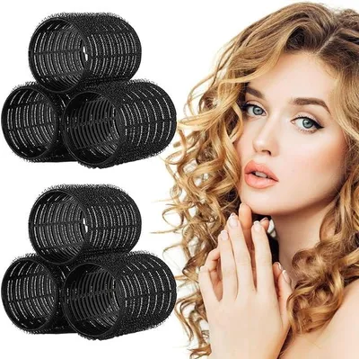 Immagine prodotto di Set di bigodini autoadesivi, 6 pezzi, per lo styling dei capelli fai-da-te