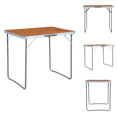 Produktbild von vidaXL Klappbarer Campingtisch mit Metallrahmen 80 x 60 cm -  Campingmöbel