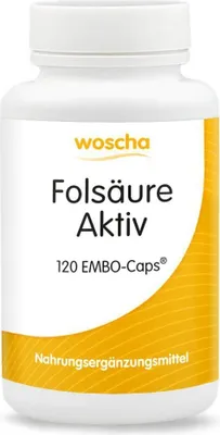 Produktbild von Woscha Folsäure Aktiv - 120 Kapseln