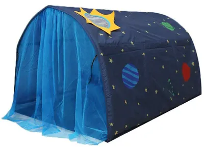 Kindertent mit Sternenhimmel, Pop-up, 140x100x80 cm, inkl. Tragetasche