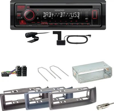 Produktbild von Kenwood KDC-BT450DAB Bluetooth DAB CD Einbauset für Renault Megane Scenic 1