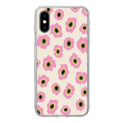 Produktbild von MuchoWow® Handyhülle Schutzhülle Hülle für iPhone X Blume - Muster - Abstrakt Silikon Softcase Handy Hülle - Handyhülle - Geburtstag Teenager