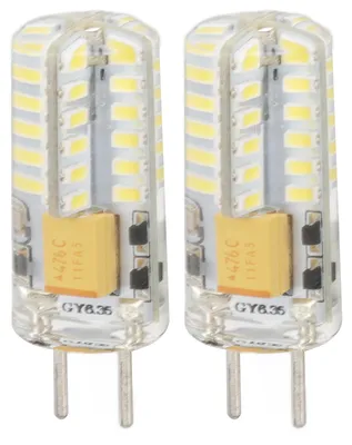 Produktbild von GY6.35 Glühbirne, Augenschutz, energiesparend, 6000 K, 3 W, 48 LED-Licht für Kronleuchter, Tischlampe, 12 V, 2 Stück