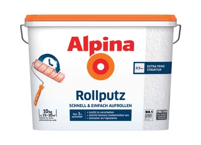 Produktbild von Alpina Rollputz 10 kg 0,5 mm Körnung weiß