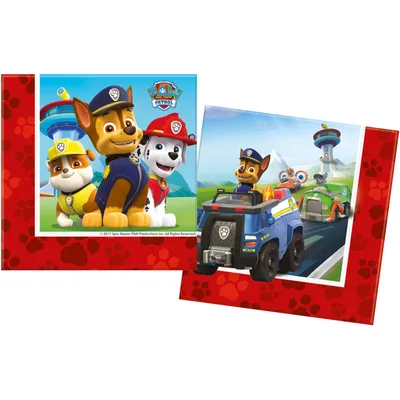 Obrázok produktu pre Servítky Paw Patrol, 33x33cm, 20 kusov