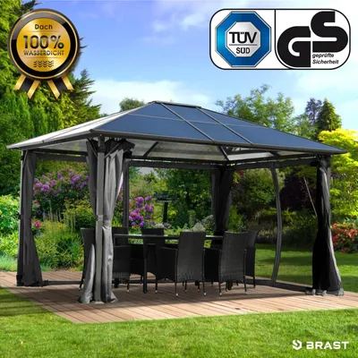 Produktbild von Alu-Pavillon SUMMERDREAM 3x4m grau