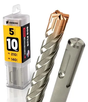 Zdjęcie produktu dla 5 wierteł SDS Plus, średnica: 10 mm, długość: 210 mm