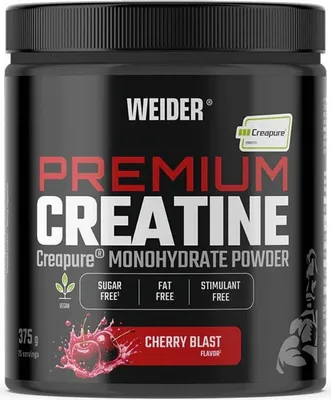 Produktbild von Weider Premium Creatine Creapure - flavoured (375g) Cherry Blast - Kreatin - Creapure