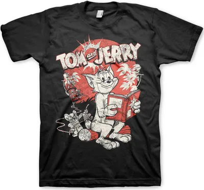 Produktbild von Tom & Jerry Vintage Comic T-Shirt - X-Large - Black