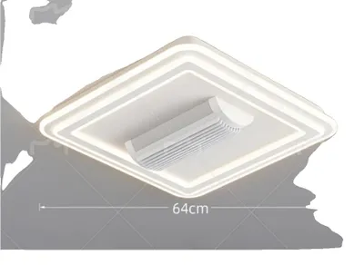 Obrázek produktu pro Stropní svítidlo, ventilátor bez lopatek, dálkové ovládání, BÍLÁ barva
