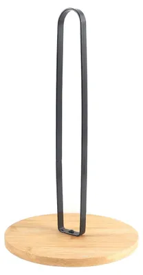 Papierhandtuchhalter freistehend, Holz & Eisen, schwarz, 26x16 cm
