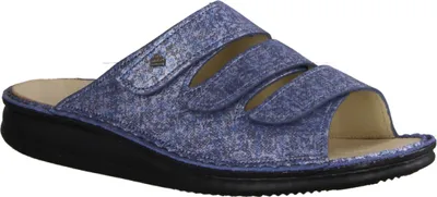 Immagine prodotto di Finn Comfort Corfu, scarpe da donna, mulo, pelle, jeans (blu), confortevole - scarpe da donna mulo / separatore di punta, blu, pelle (sierra)&nbsp