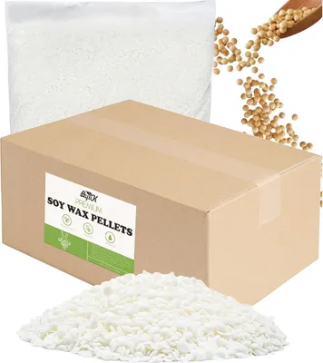 Produktbild von Sojawachs für Kerzen gießen 5kg - 100% natürlich, biologisch, ohne Zusatzstoffe, Schmelzpunkt 55-70°C