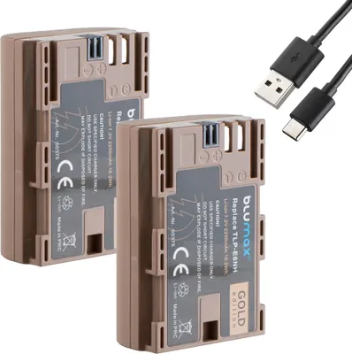 Produktbild von 2x Blumax Akku | für Canon LP-E6NH Digitalkamera | Kapazität 2250mAh  |Spannung 7,2Volt | Video- und  Kamerazubehör