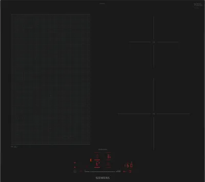 Produktbild von Siemens iQ700 EX677HEC1E, Schwarz, Integriert, 60 cm, Zonen-Induktionskochfeld, Glaskeramik, 4 Zone(n)