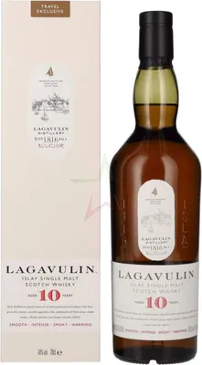 Produktbild von Lagavulin 10 Years Old Single Malt Whisky 43,00 %  0,70 lt.