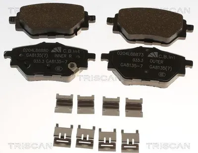 Produktbild von TRISCAN Bremsbeläge Satz Hinten Bremsklötze für MG MG HS 8110 82009