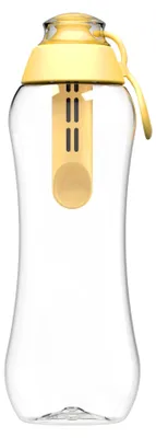 Immagine prodotto di Borraccia Dafi Soft 0,5 litri giallo burro, riutilizzabile, senza BPA, filtro incluso