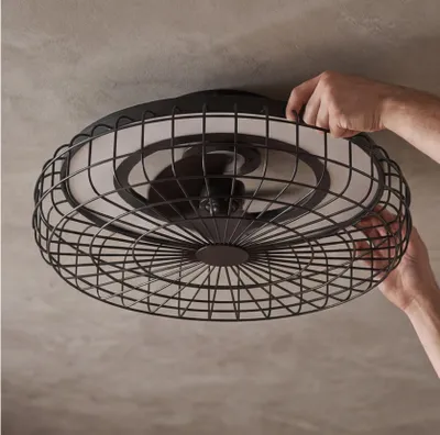 Produktbild von LEDS C4 Merak Deckenventilator - Schwarz
