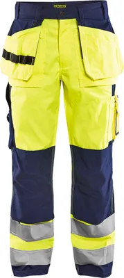 Produktbild von Blakläder High Vis Bundhose 1533 1860 in div. Farben, Farbe:orange/marineblau, Größe:D96 (D24)