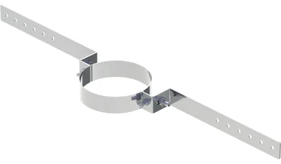 Produktbild von Jeremias DW-FU Sparrenhalterung 130mm Doppelwand Edelstahl Abgassystem für Öl Gas Festbrennstoffe