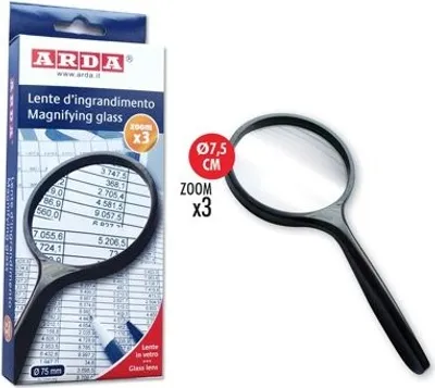 Produktbild von ARDA 631 Vergrößerungsglas 3x Schwarz, Grau