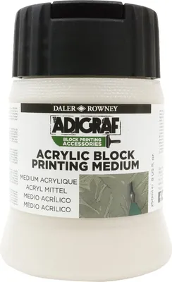 Obrázok produktu pre Daler Rowney Adigraf Block Printing Medium Farba na linoryt 250 ml