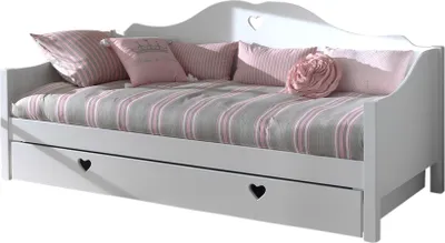 Produktbild von Diese Amori-Kombination besteht aus einem Amori-Kapitänsbett 90x200cm, einem Lattenrost und einem Amori-Klappbett.