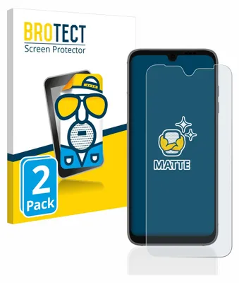 A product shot of a screen protector packaging and a smartphone with a screen protector applied.