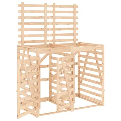 Image de vidaXL Box pour poubelles pour 2 tonnes en pin massif