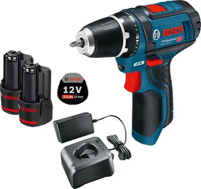 Image de Perceuse-visseuse sans fil GSR 12V-15 Bosch / 2x 3,0 Ah batterie + chargeur