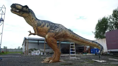 Produktbild von Dinosaurier Große Figur Statue Skulptur Figuren Skulpturen Dekoration Deko XXL
