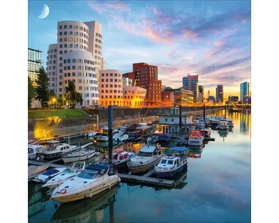 Produktbild von Glasbild Düsseldorf MedienHafen IV 20x20 cm