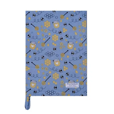 Produktbild von Krasilnikoff - Geschirrtruch - KW14755  - Bees / Bienen, blue