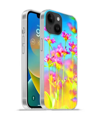 Produktbild von MuchoWow® Handyhülle Schutzhülle Hülle für Apple iPhone 14 - Softcase Blumen - Kunst - Psychedelisch Silikon Softcase Handy Hülle - Mobiltelefonhülle
