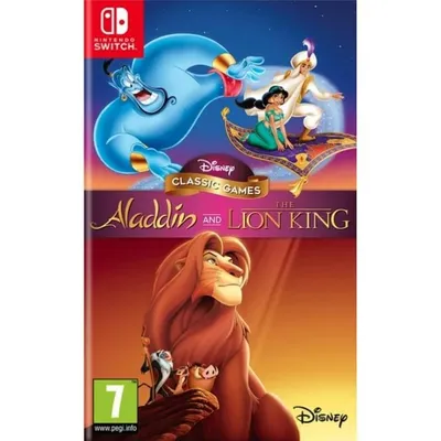 Produktbild von Just for Games Disney Classic Games : Aladdin and The Lion King, Nintendo Switch, E10+ (Jeder über 10 Jahre)