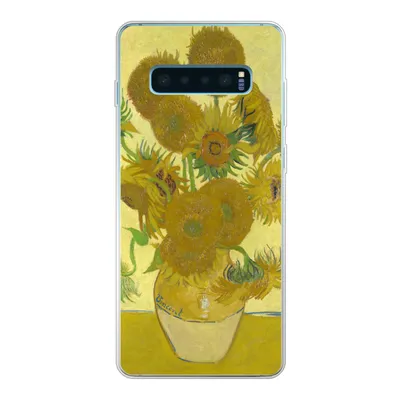 Produktbild von MuchoWow® Handyhülle Schutzhülle Hülle für Samsung Galaxy S10 Lite Sonnenblumen - Vincent van Gogh Silikon Softcase Handy Hülle - Schutz