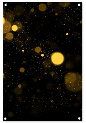 Produktbild von Solidchoice – Gartenposter – 60x90 cm – Gold – Abstrakt – – Schwarz