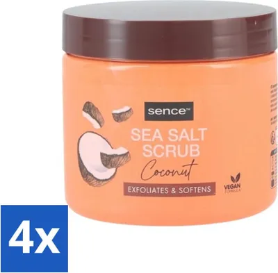 Produktbild von Sence - Kokosnuss - Körperpeeling - Pflegend - 500 g - Vorteilspack - 4 Stücke