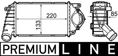 Produktbild von MAHLE CI 302 000P Ladeluftkühler LLK für VW Lupo (6X1, 6E1) Turbo Intercooler