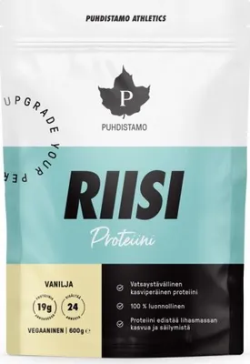 Produktbild von Puhdistamo -Reisprotein aus gekeimtem Vollkornreis, vegan