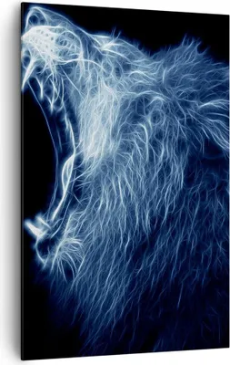 Produktbild von Bild auf Leinwand - Leinwandbild - Einteilig - Abstraktion Tier - 80x120cm - Wand Bild - Wanddeko - Wandbilder - Leinwanddruck - Wanddekoration - Leinwand bilder - Wandbild - PA80x120-3797