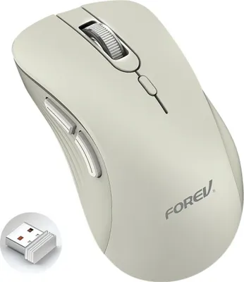 Immagine prodotto di INF Mouse Wireless: 6 Tasti, Ricevitore USB 2.4G per Ufficio e Laptop